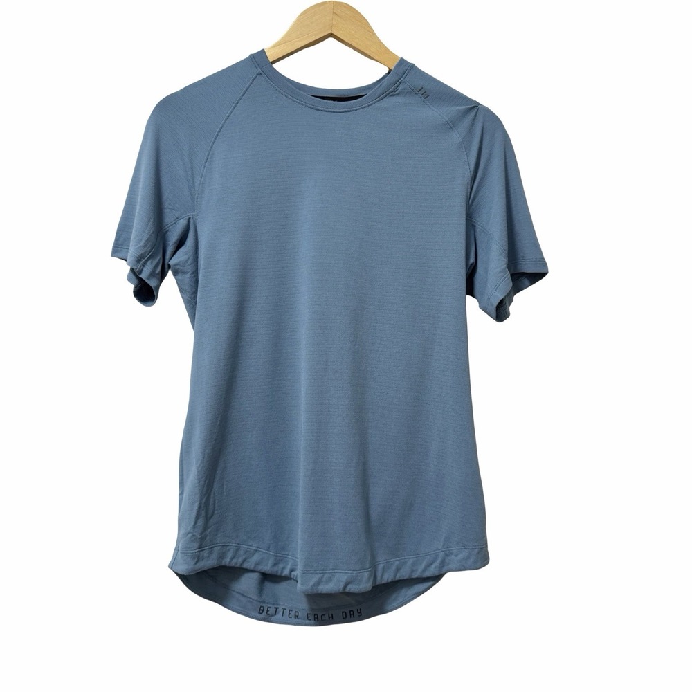 Lululemon Mens License to Train Athletic Short Sleeve T Shirt Size XS Blue Gym
